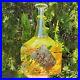 VTG Signed Bertil Vallien Kosta Boda Yellow Satellite Glass Vase Bottle 89252