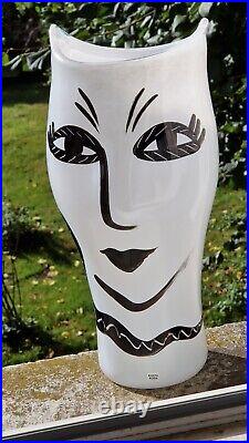 Very Large Open Minds Ulrica Hydman Vallian Vase For Kosta Boda Signed 36cm