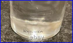 Very Rare Kosta Boda'Cool' Crystal Candle Holder Set designed by Kjell Engman