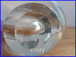 Vicke Lindstrand Crystal Vase (1904-1983) Signed Kosta Boda Woman in Bath