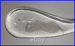 Vicke Lindstrand Glass Sculpture-Jonah and The Whale-X Large-17-Reclining Johah