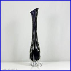 Vicke Lindstrand for Kosta, blue Zebra vase