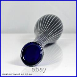 Vicke Lindstrand for Kosta, blue Zebra vase