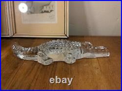 Vintage 1975 Kosta Boda Zoo Bertil Vallien Krokodil Art Glass Crocodile Figurine
