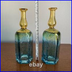 Vintage Antikva Kosta Boda Glass Bottles by Bertil Vallien Vases Scandinavian