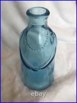 Vintage Erik Hogland Blue Glass People Decanter Female Kosta Boda