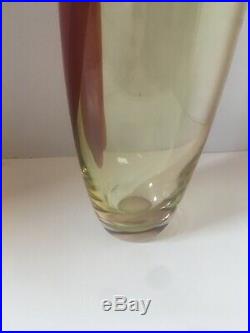 Vintage Kosta Boda 20 Kjell Engman Tobago Large Bottle Glass Vase 1980s
