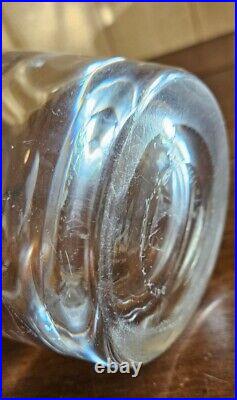 Vintage Kosta Boda Art Glass Vase 1937 Signed T. Crangulst KK108