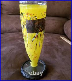 Vintage Kosta Boda Art Glass Vase SATELLITE Signed by Bertil Vallien