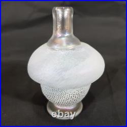 Vintage Kosta Boda B. Vallien Signed Art Glass Iridescent Vase 11.5cm High