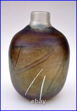 Vintage Kosta Boda Bertil Vallien Art Glass Tornado Vase