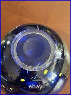 Vintage Kosta Boda Bertil Vallien BLUE Swedish Glass Bowl