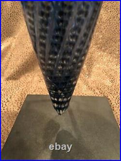 Vintage Kosta Boda Bertil Vallien Conical Free Form Vase & Stand LMTD ED 200