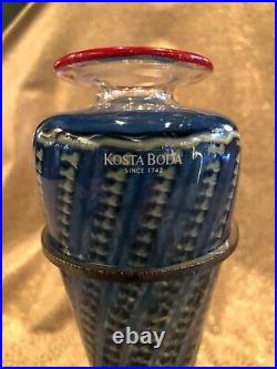 Vintage Kosta Boda Bertil Vallien Conical Free Form Vase & Stand LMTD ED 200