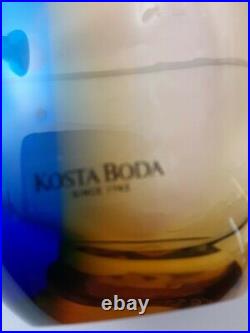 Vintage Kosta Boda Fidji Collection Vase #48838 signed by Kjell Engman 11-1/4
