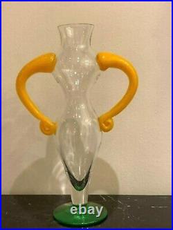 Vintage Kosta Boda Kjell Engman Swedish Art Glass Vase # 49851