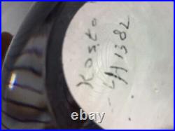 Vintage Kosta Boda Large Spiral Graal Vase by Vicke Lindstrand Signed LH 1382