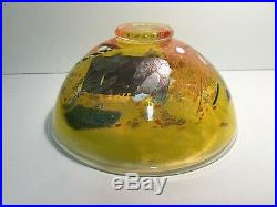 Vintage Kosta Boda Satellite Bowl Signed B Vallien Artist Collection 59372