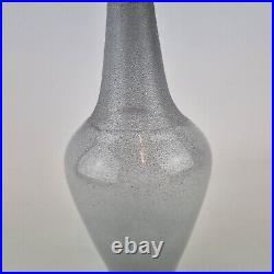 Vintage Kosta Boda Silver Lustre Glass Vase By Monica Backstrom 20.5cm