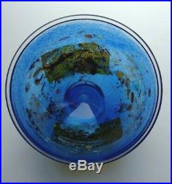 Vintage Kosta Boda Swedish Art Glass Bowl Satellite Bertil Vallien Signed