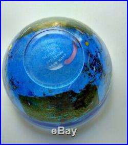 Vintage Kosta Boda Swedish Art Glass Bowl Satellite Bertil Vallien Signed