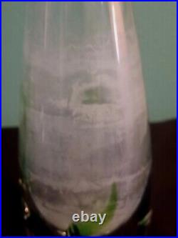 Vintage Kosta Boda Vicke Lindstrand Bud Vase 41782 Seaweed Signed Art Glass 7.5