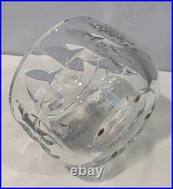 Vintage Kosta Cut Crystal Bowl 56191 Signed by Artist Ann Warff 6-1/2 Sweden