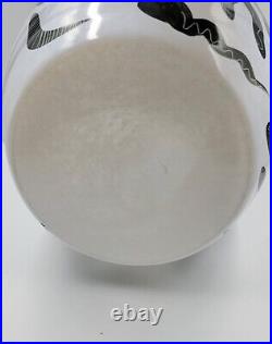 Vintage Large Kosta Boda Ulrica Hydman Vallien Caramba Art Glass Vase Adam &Eve