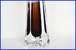 Vintage MCM Swedish Kosta Boda VICKE LINDSTRAND Sommerso Art Glass Vase