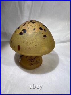 Vintage MUSHROOM ART GLASS with Boda label Monica Backstrom Kosta Boda