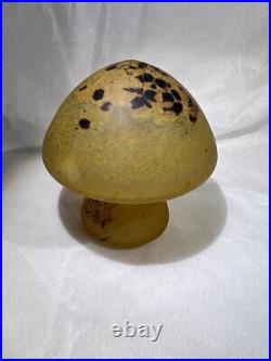 Vintage MUSHROOM ART GLASS with Boda label Monica Backstrom Kosta Boda