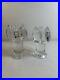 Vintage Pair of Kosta Boda Crystal Flower Candlesticks by Goran Warff MCM Signed