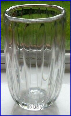 Vintage Retro Large ARIEL Kosta Asymmetrical Glass Vase Vicke Lindstrand