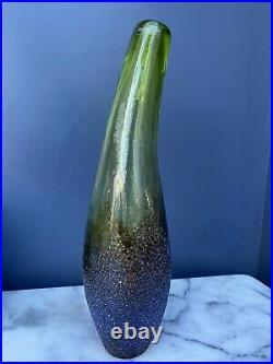 Vintage Signed Kosta Boda Moonlanding Monica Backstron Glass Vase 40035
