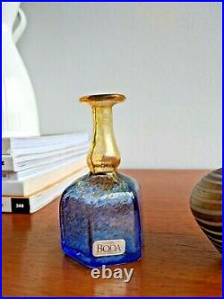Vintage Signed Set Miniature Kosta Boda Vases incl Bertil Vallien Stickers 5 pcs