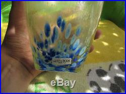 Vintage Sweden Kosta Boda glass Large Big Vase Flower Decor