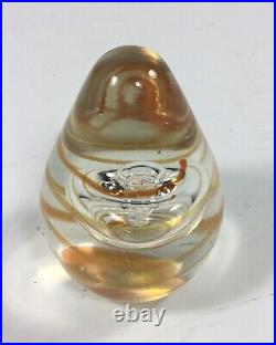 Vintage Swedish Kosta Boda art glass egg paperweight