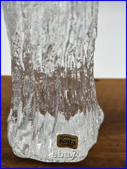 Vtg Crystal KOSTA BODA 7 Sunflower Ice Drip Candle Holder by GORAN WARFF