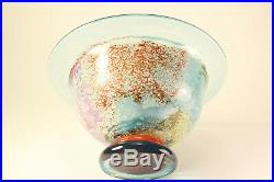 Vtg Kosta Boda Art Glass Bowl Kjell Engman Can-Can Compote 9 Bowl 59146 Signed
