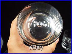 Vtg Kosta Boda Pippi 5 Old Fashioned Tumbler Glasses, Bubble Base, 9oz, 3 5/8