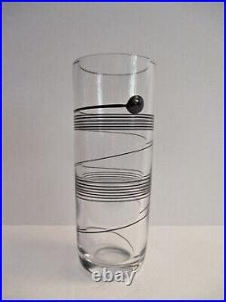 Vtg Midcentury Modern Kosta Boda Bertil Vallien Swedish Art Glass Vase Signed