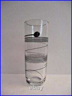 Vtg Midcentury Modern Kosta Boda Bertil Vallien Swedish Art Glass Vase Signed