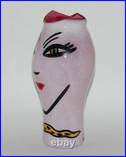 XXL Kosta Boda Glass Vase Open Minds Ulrica Hydman Vallien Design Art Glass
