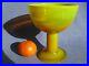 Yellow Orange Super Quality Art Glass Bowl Tazza Scandinavian Kosta Boda