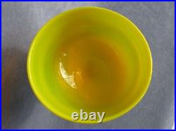 Yellow Orange Super Quality Art Glass Bowl Tazza Scandinavian Kosta Boda