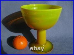 Yellow Orange Super Quality Art Glass Bowl Tazza Scandinavian Kosta Boda