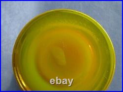 Yellow Orange Super Quality Art Glass Bowl Tazza Scandinavian Kosta Boda