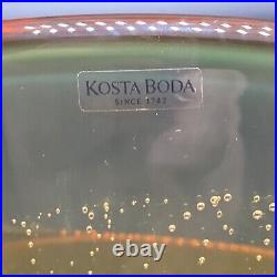 Zoom Bowl by Kosta Boda Signed by Goran Warff 9 1/2